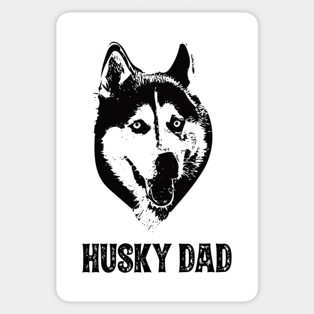Husky Dad Siberian Husky Sticker by DoggyStyles